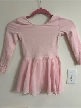Girls' Long Sleeve Pink Ballet Dress Stelle Size 4/5 Worn Once!
